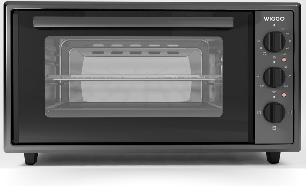 Wiggo WMO-E456(B) Vrijstaande Mini Oven - 45 Liter - Zwart