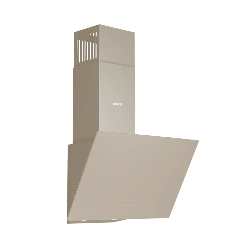 Wiggo WE-D532G(C) Schuine Afzuigkap - 50 cm - Creme Dubbel Glas