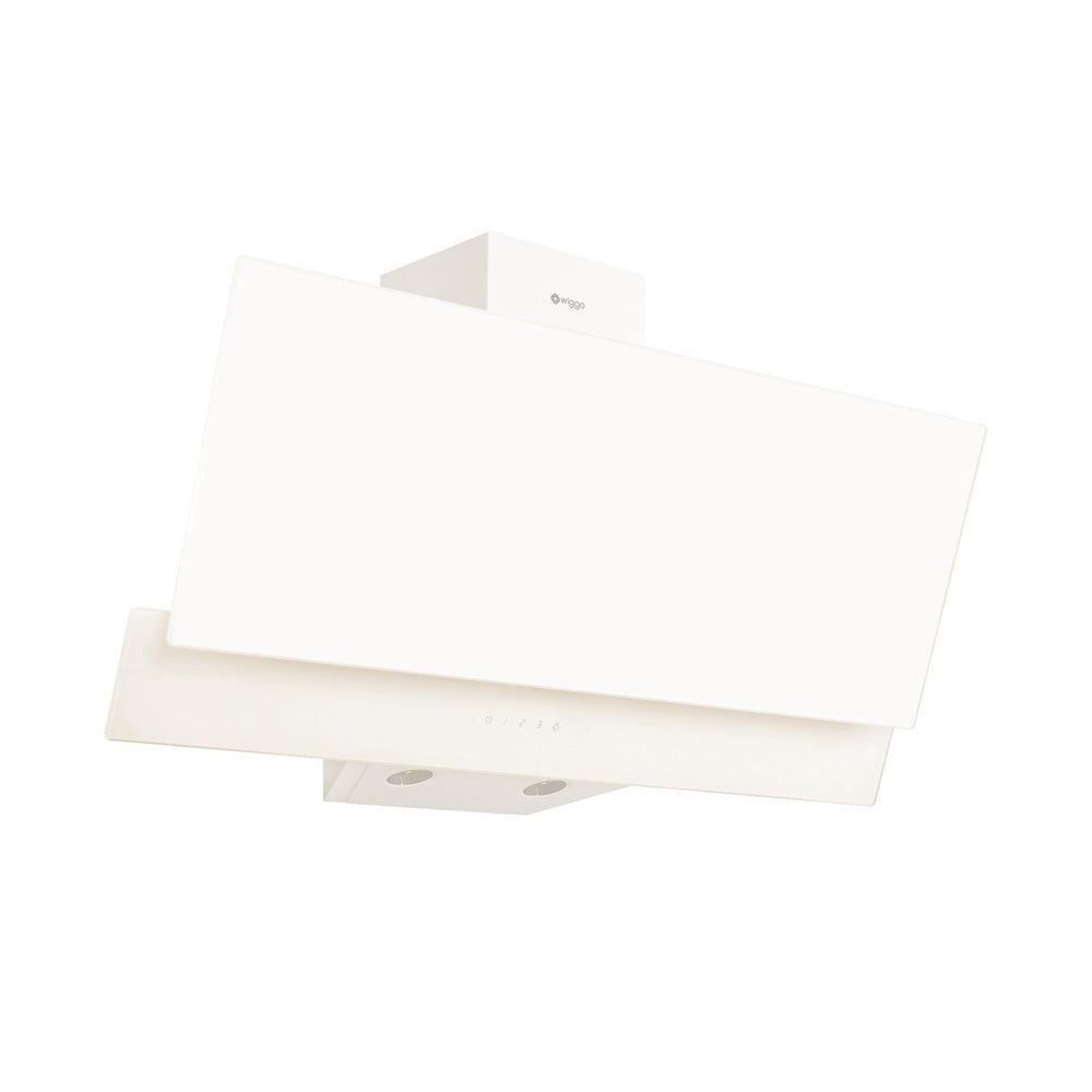 Wiggo WE-E923G(C) Schuine Afzuigkap - 90 cm - Creme Dubbel Glas