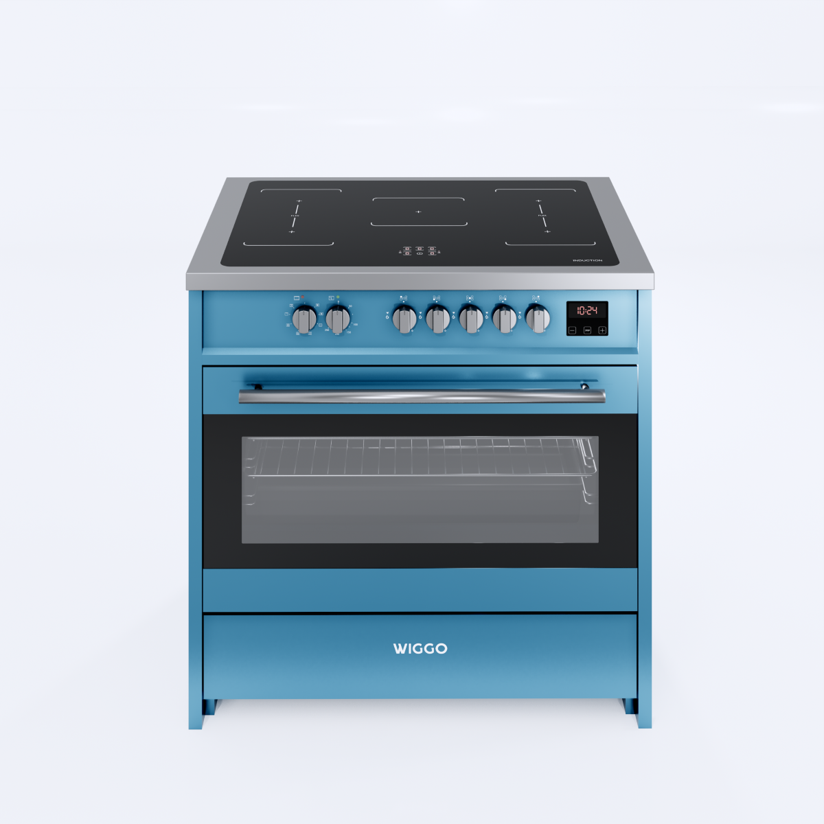 Wiggo WIO-E921A(AX) Plaque à Induction Autonome - 90 cm - Bleu Aqua