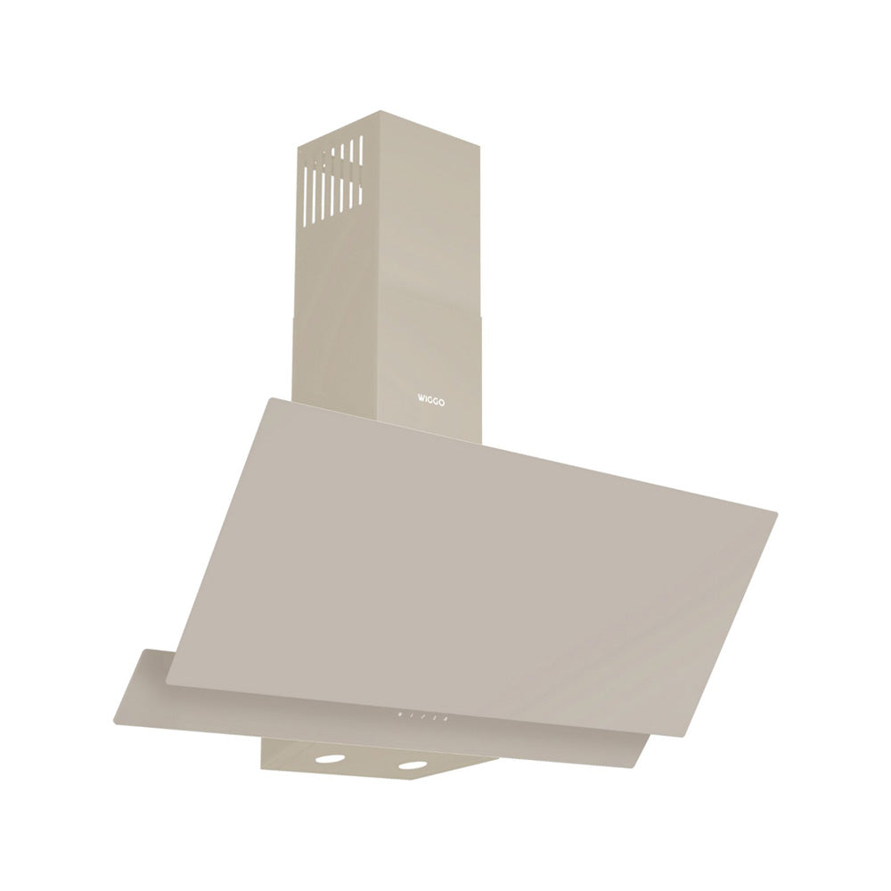 Hotte aspirante inclinée Wiggo WE-D932G(C) - 90 cm - Gris double vitrage