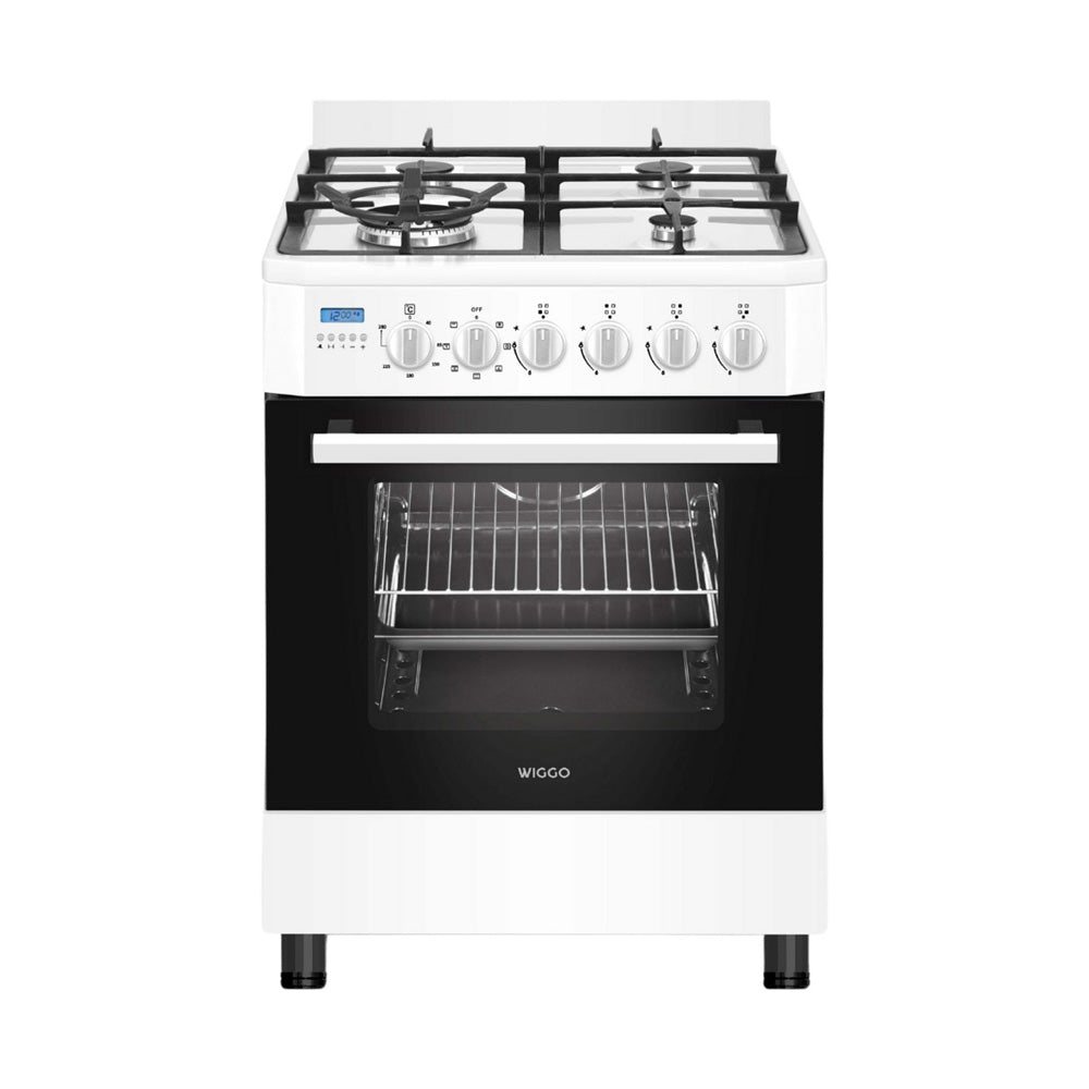 Wiggo WO-E639R(WW)-2 Vrijstaande Gasfornuis - 60 cm - Wit