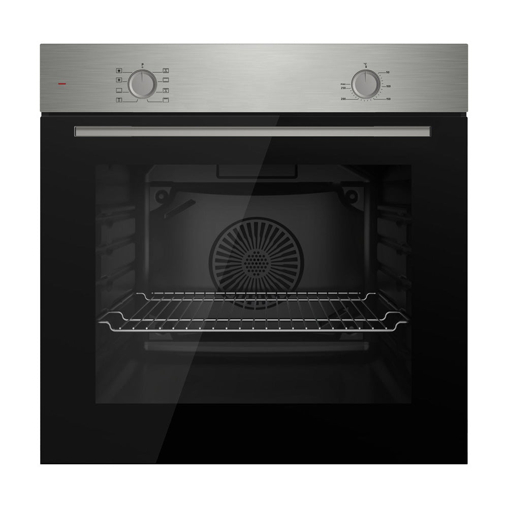 Wiggo WO-B608(X) - Inbouw heteluchtoven - 68L - Hetelucht functie - Soft Close deur - Energieklasse A - Roestvrijstaal - 5 jaar garantie