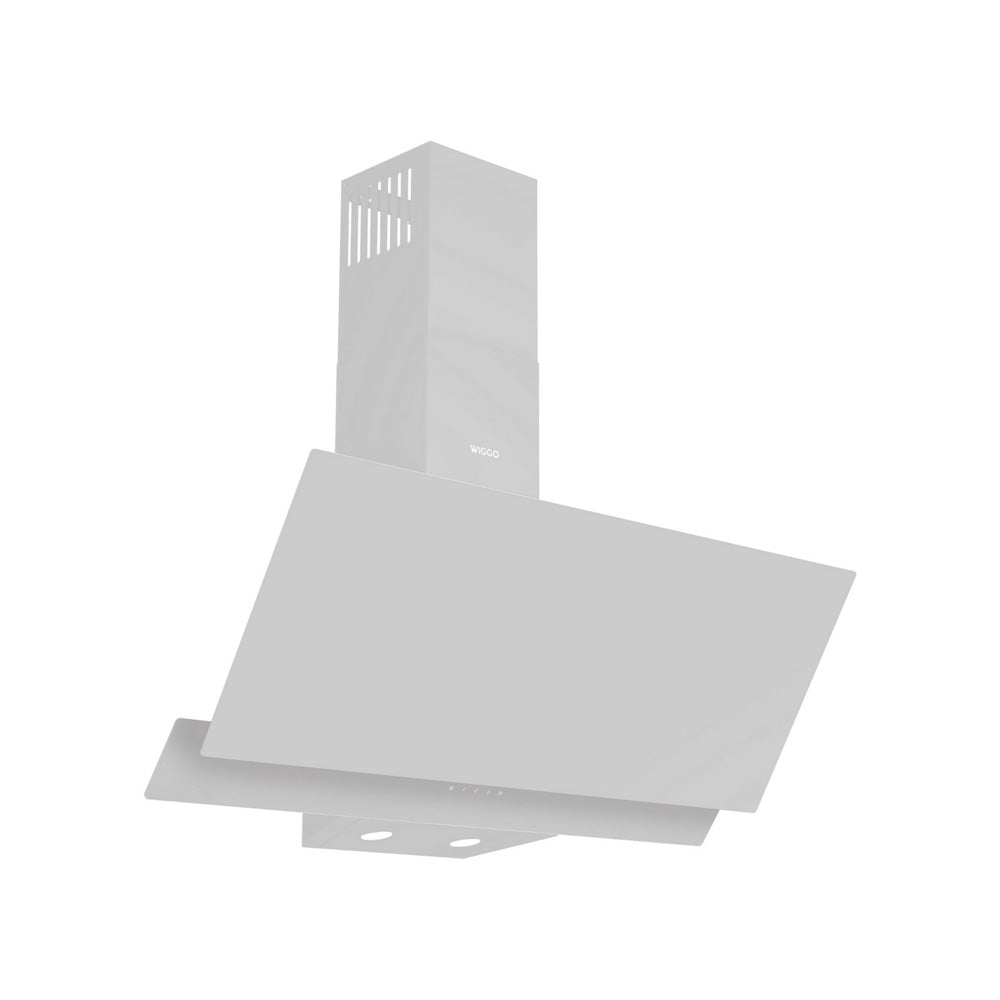 Hotte aspirante inclinée Wiggo WE-D932G(W) - 90 cm - Double vitrage blanc