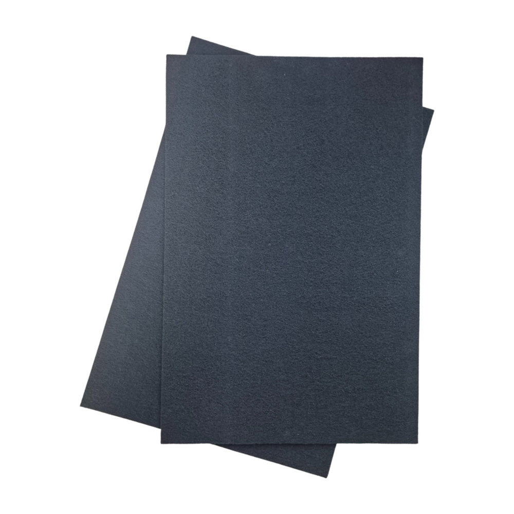 Wiggo WA-CF4 Koolstoffilter - 30 cm - Model 4 zwart filter voor kookdampen en geuren, set van 2.