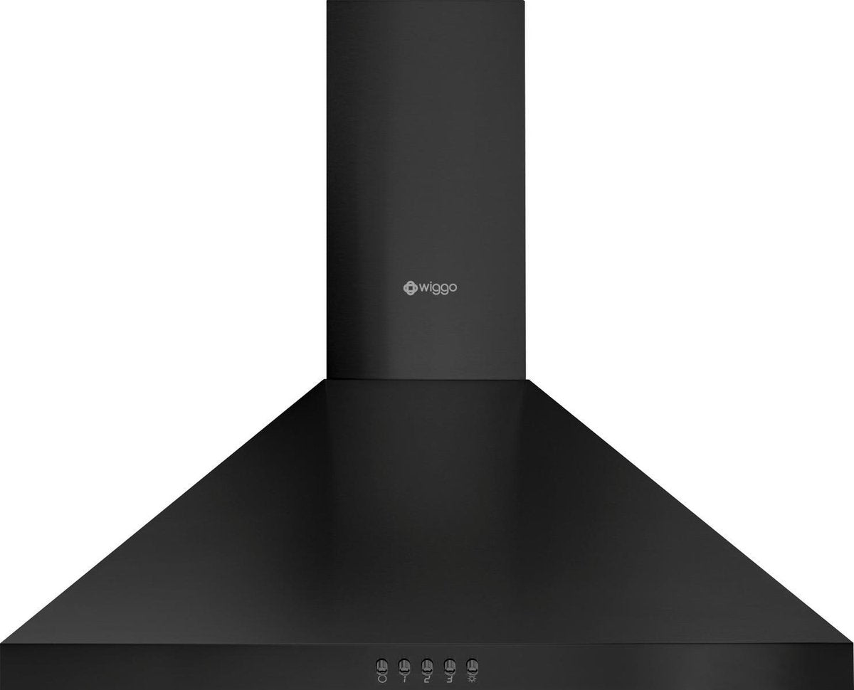 Wiggo WE-E543R(BB) Wandschouw Afzuigkap - 50 cm - Zwart