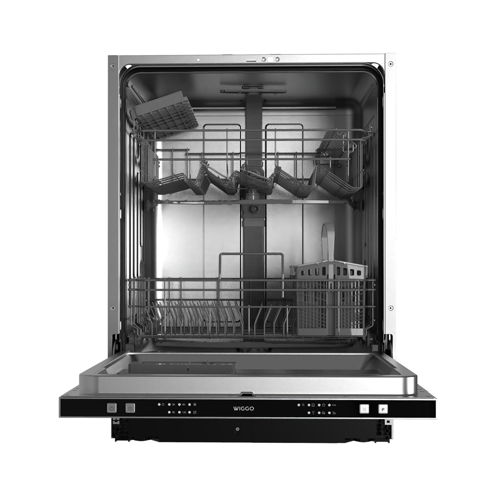 Lave-vaisselle encastrable Wiggo WD-B6126E(X) - 60 cm - Acier inoxydable