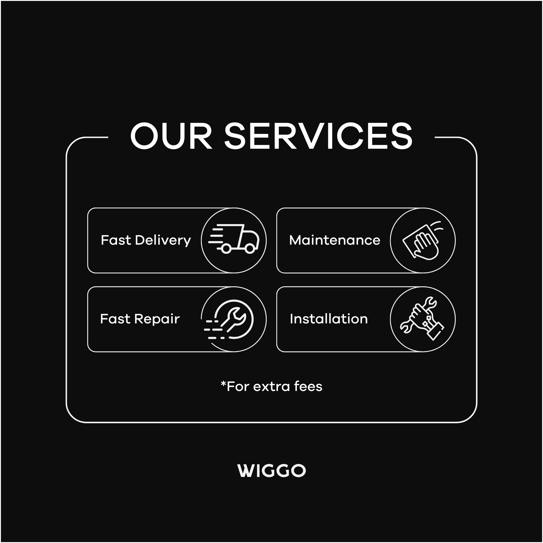 Wiggo WL-TT8D(B) Vrijstaande Tafelmodel Koelkast Zwart informatie over diensten van Wiggo