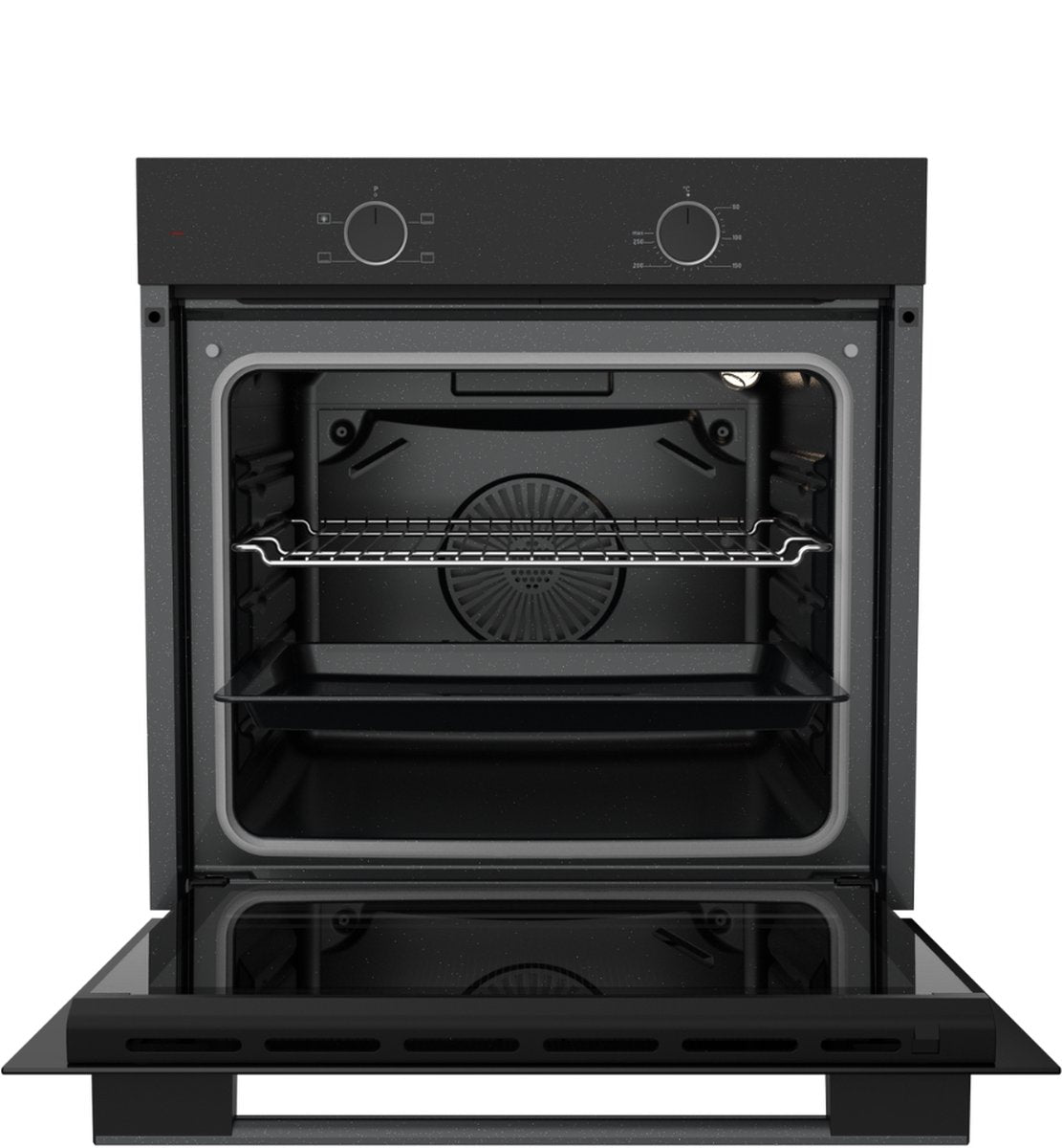 Ferre XE61MPM - Inbouw oven - Conventioneel - Eco stand - 78 liter - 60 cm hoog - Tot 250 graden - Zwart